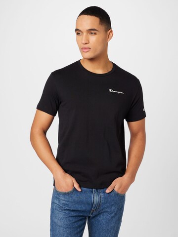 T-Shirt Champion Authentic Athletic Apparel en noir : devant