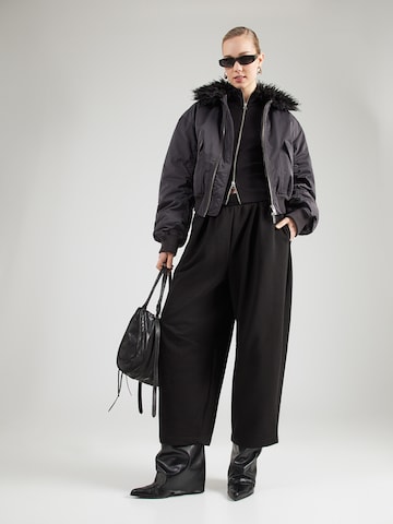 TOPSHOP Baggy Штаны 'JANICE' в Черный