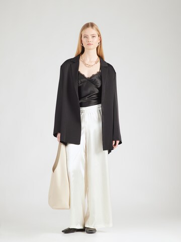 ABOUT YOU Wide leg Broek 'Stefania' in Beige