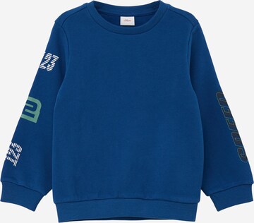 s.Oliver - Sweatshirt em azul: frente