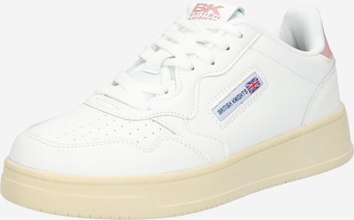 BRITISH KNIGHTS Baskets basses en rose / blanc, Vue avec produit