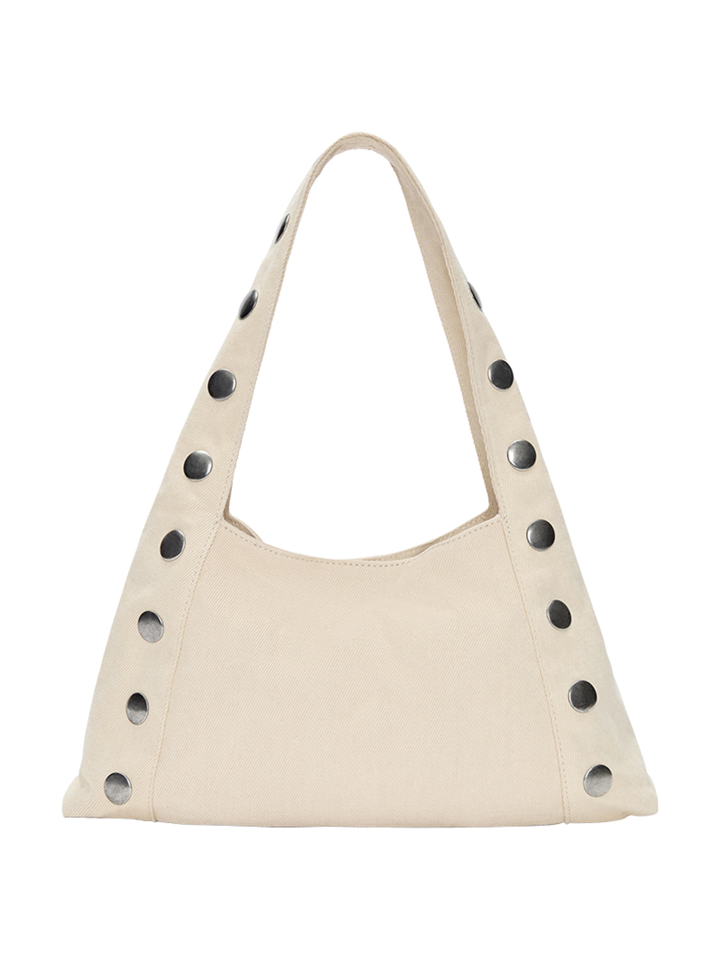 Pull&Bear Shoulder bag in Beige: front