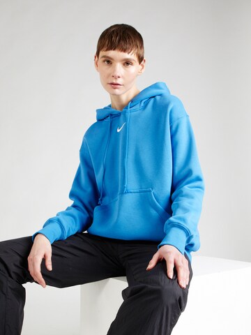 Nike Sportswear Sweatshirt 'Phoenix Fleece' in Blue