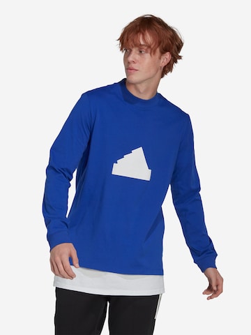 ADIDAS SPORTSWEARTehnička sportska majica 'Long-Sleeve Top' - plava boja: prednji dio
