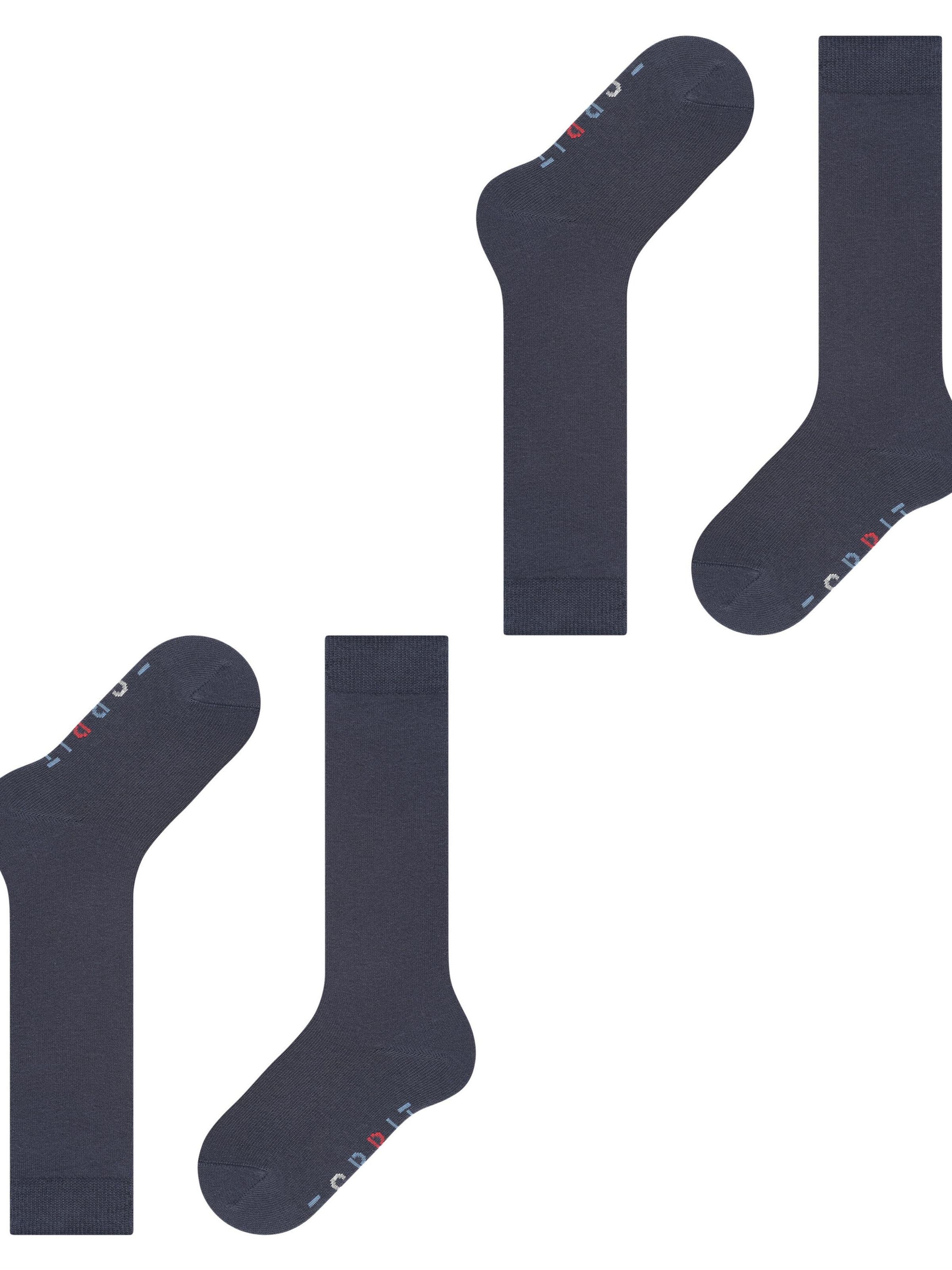 ESPRIT Socks 'Foot Logo 2-Pack' in Blue