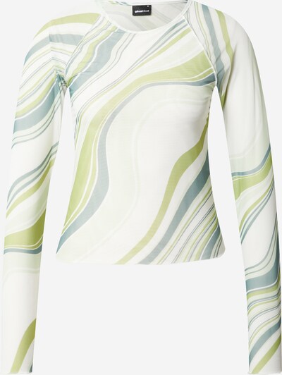 Gina Tricot Shirts 'Heather' i opal / oliven / pastelgrøn / hvid, Produktvisning