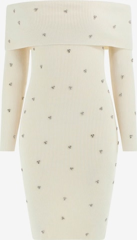 GUESS Knitted dress in White: front
