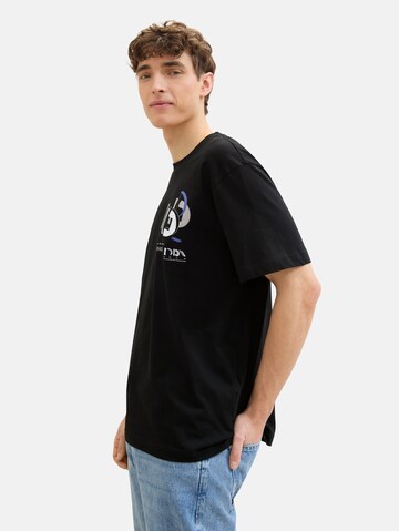 Tricou de la TOM TAILOR DENIM pe negru