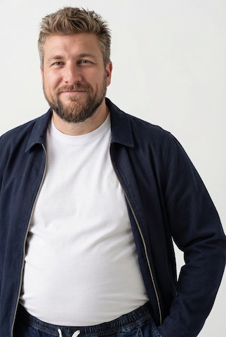 Men Plus Übergangsjacke in Blau