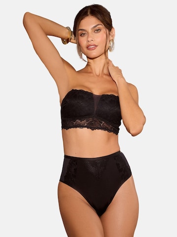 Lipsy Bandeau BH i sort: forside