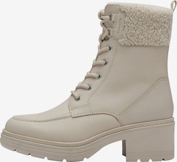 TAMARIS Schnürstiefelette in Beige