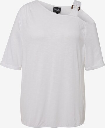 Ulla Popken Shirt in Wit: voorkant