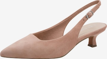 Escarpins à bride arrière MARCO TOZZI en rose : devant