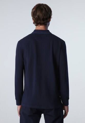 North Sails Poloshirt Long-sleeved polo shirt in Blau