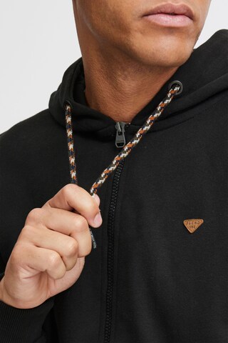 BLEND - Sudadera con cremallera en negro