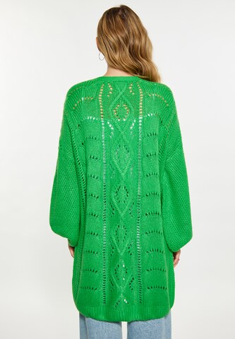 MYMO Knit Cardigan in Green