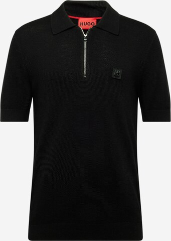 HUGO Sweater 'Saston' in Black: front