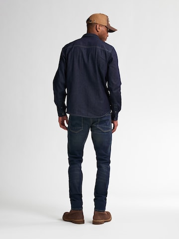 Petrol Industries Regular fit Button Up Shirt 'Cody' in Blue