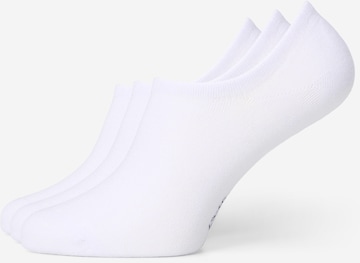 Chaussettes 'Footie (wit)' SOLIT socks en blanc : devant