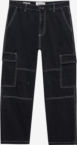 Jeans cargo di Pull&Bear in nero: frontale