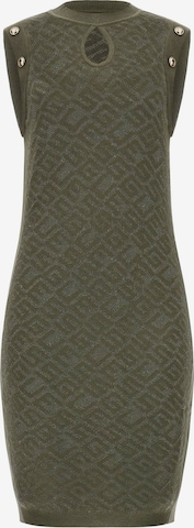 GUESS Knitted dress 'CHELSEA' in Green: front