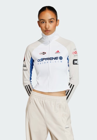 ADIDAS ORIGINALS Sweatjacke in Weiß: Vorderseite