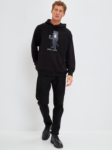Cat e Lolette Sweatshirt 'Dandy Cat' in Black
