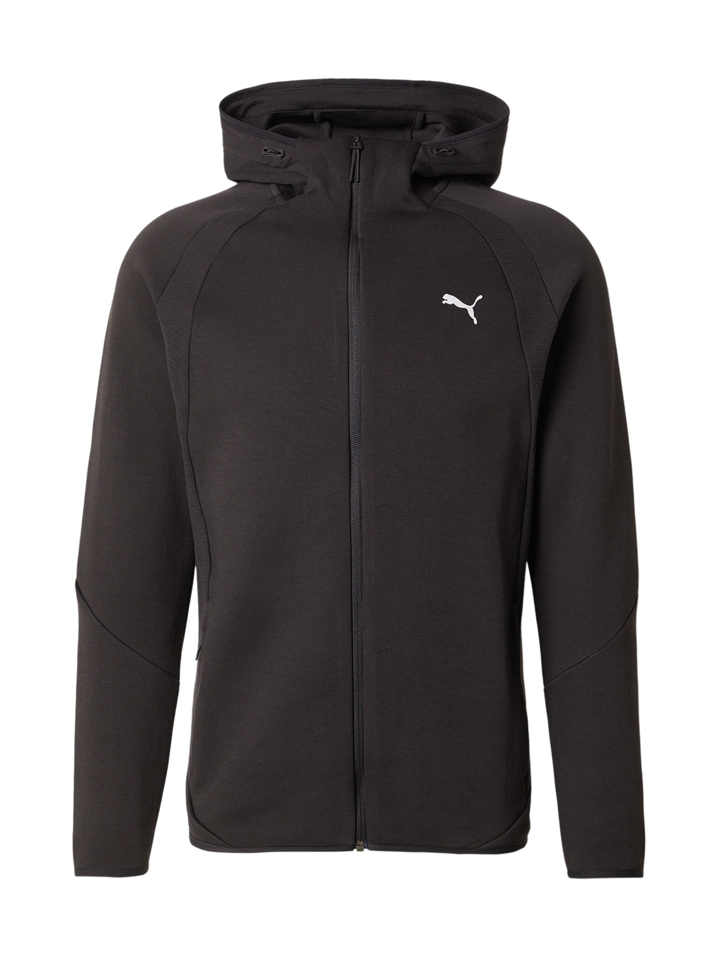 PUMA Sportsweatvest 'Evostripe' in Zwart: voorkant