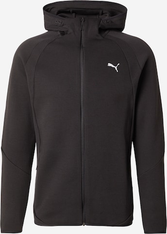 Veste de survêtement 'Evostripe' PUMA en noir : devant