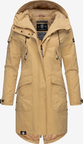 Veste fonctionnelle 'Pfefferschote' NAVAHOO en beige : devant