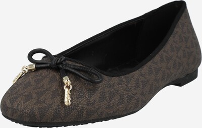 MICHAEL Michael Kors Ballerines 'NORI' en marron / or / noir, Vue avec produit