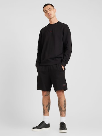 HUGO Loosefit Byxa 'Diz_Gel' i svart
