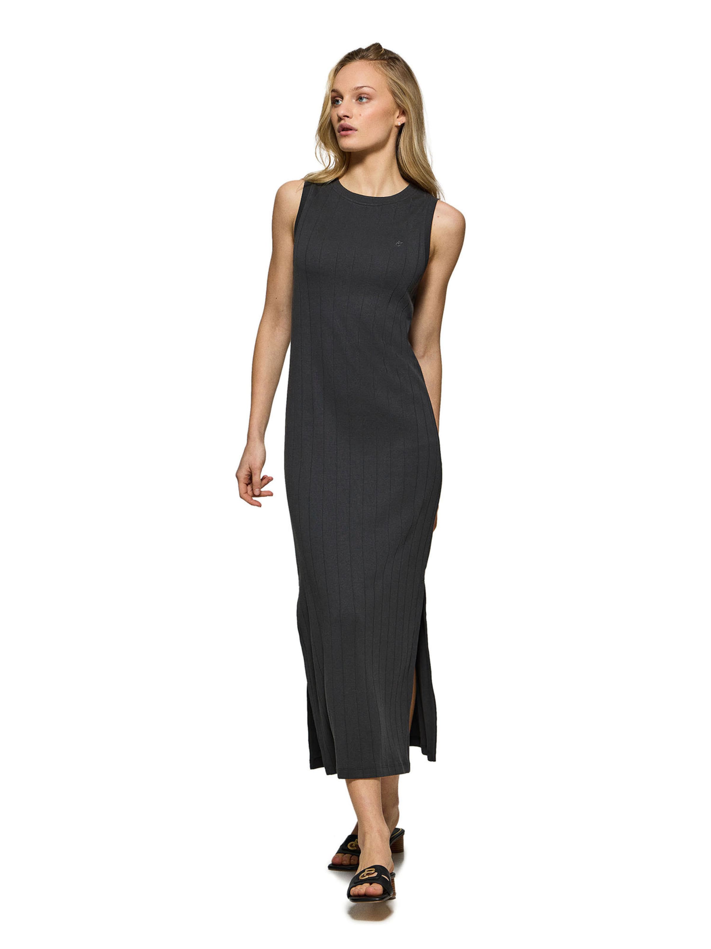 Polo Club Kleid in Schwarz: Vorderseite