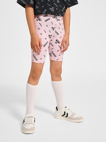 Hummel Regular Sports trousers in Pink: front