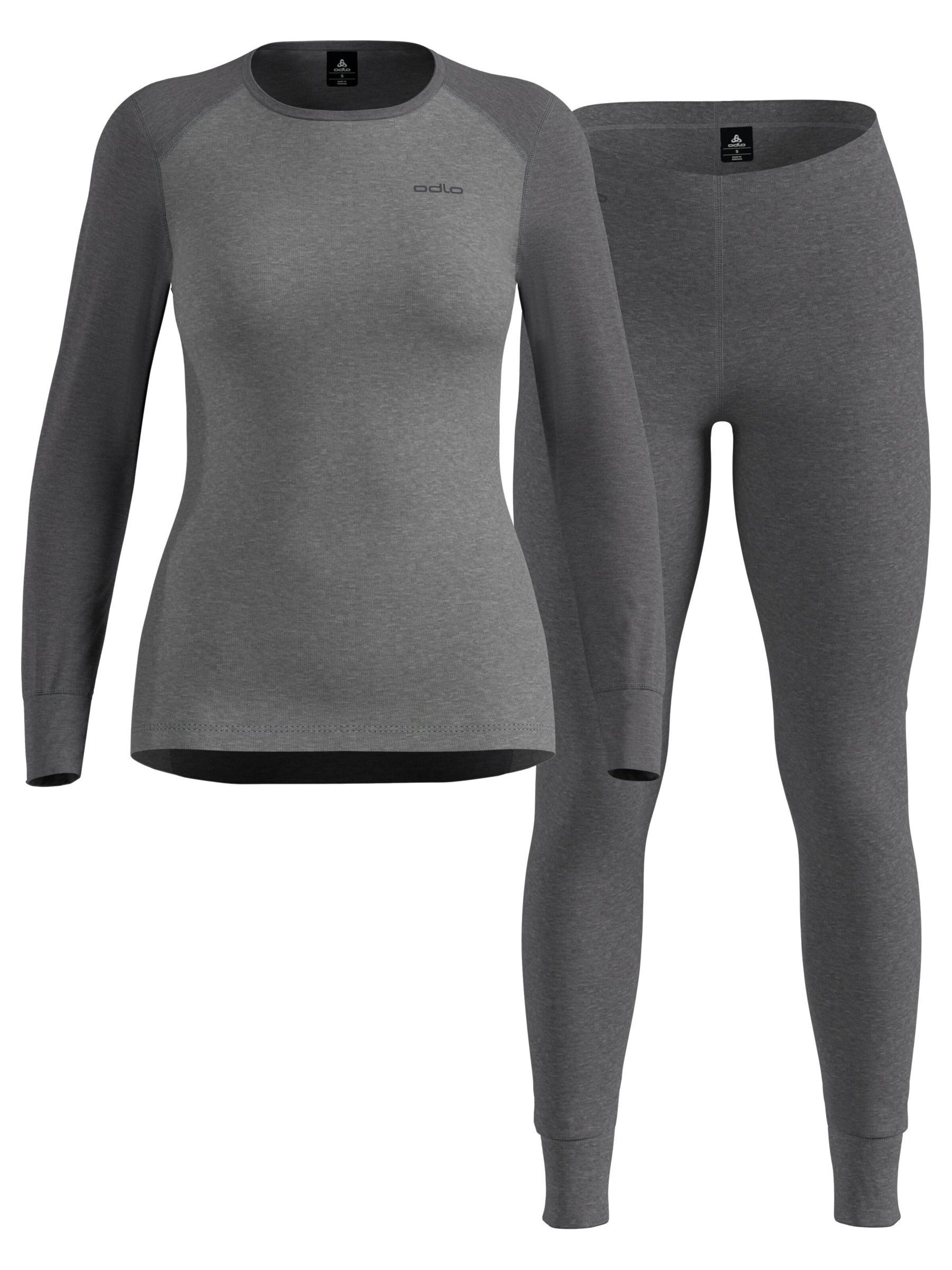 Invisible Ensemble de linge 'ACTIVE WARM' ODLO en gris : devant