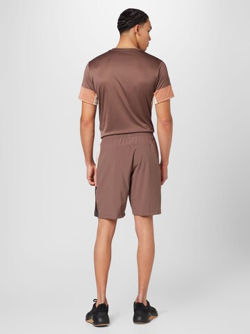 Regular Pantalon de sport 'Colorblock 3-Stripes' ADIDAS PERFORMANCE en marron