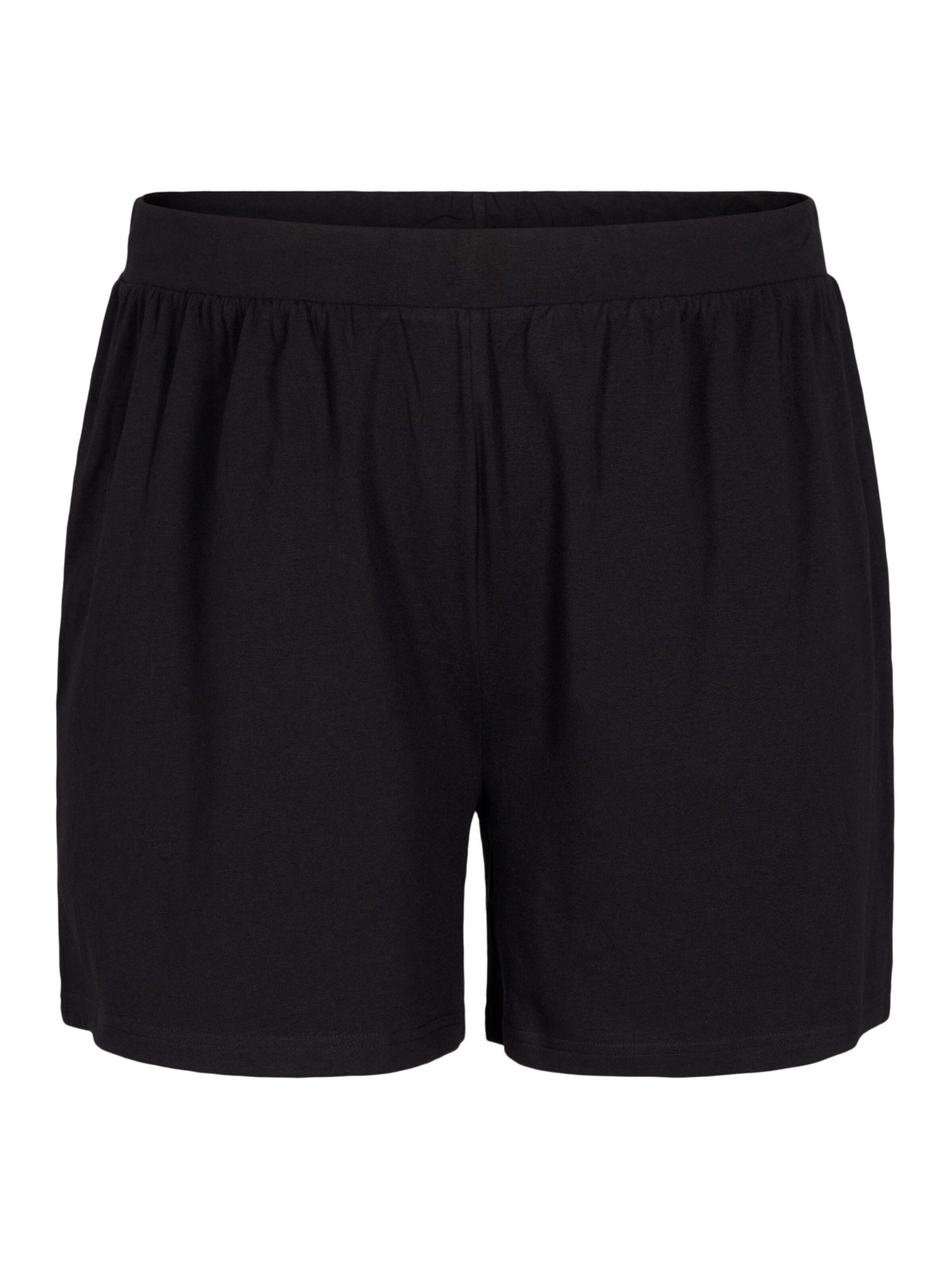 Zizzi Shorty 'DREAM' in Black: front