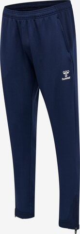 Hummel Slim fit Workout Pants 'Lead' in Blue