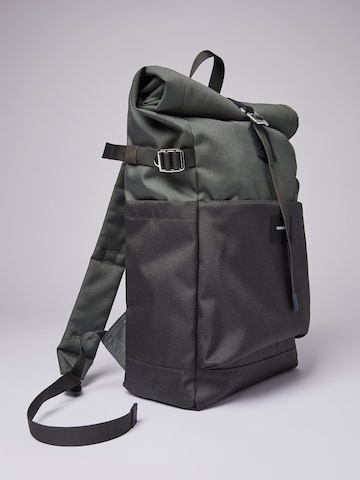 SANDQVIST Backpack 'Ilon' in Green: front