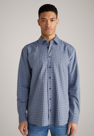 JOOP! Jeans Regular fit Button Up Shirt 'Hale' in Blue: front