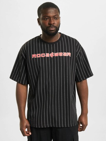 ROCAWEAR - Camiseta 'Coles' en negro: frente