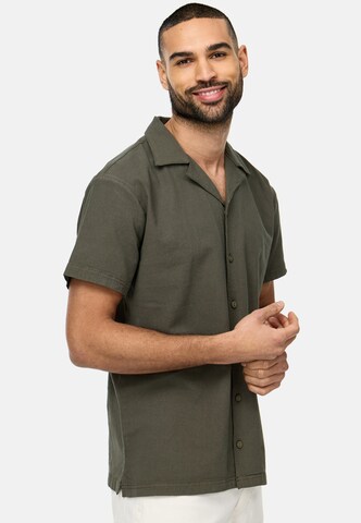 INDICODE JEANS Regular fit Button Up Shirt 'Rycroft' in Green