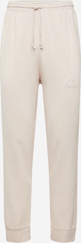 Effilé Pantalon de sport ADIDAS SPORTSWEAR en beige : devant