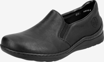 Rieker Classic Flats in Black: front