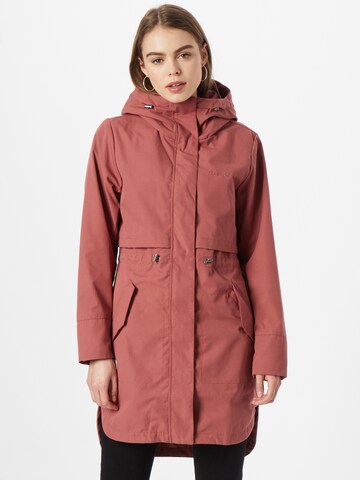 mazine Between-Seasons Parka 'Library' in Red: front