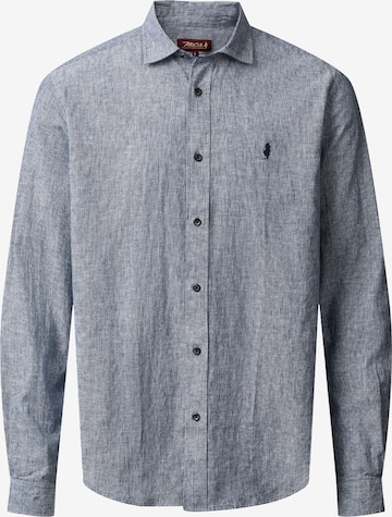 MCS Regular Fit Paita 'Pasadena' värissä sininen: etupuoli