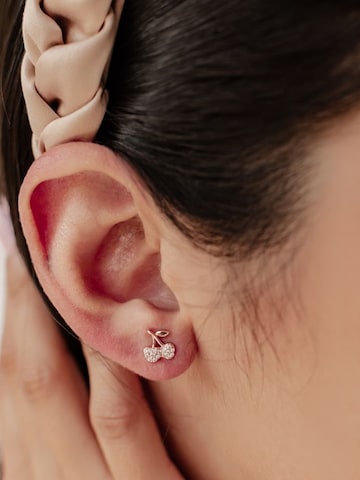 Hey Happiness - Pendientes 'Cherry Pop' en oro