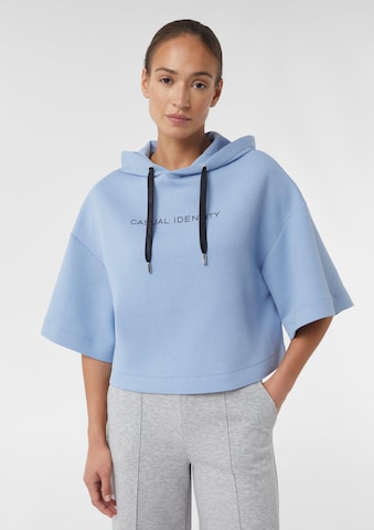 comma casual identity Sweatshirt in Blau: Vorderseite