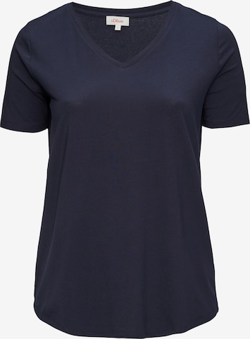 s.Oliver Red Label Big & Tall T-Shirt in Blau: Vorderseite