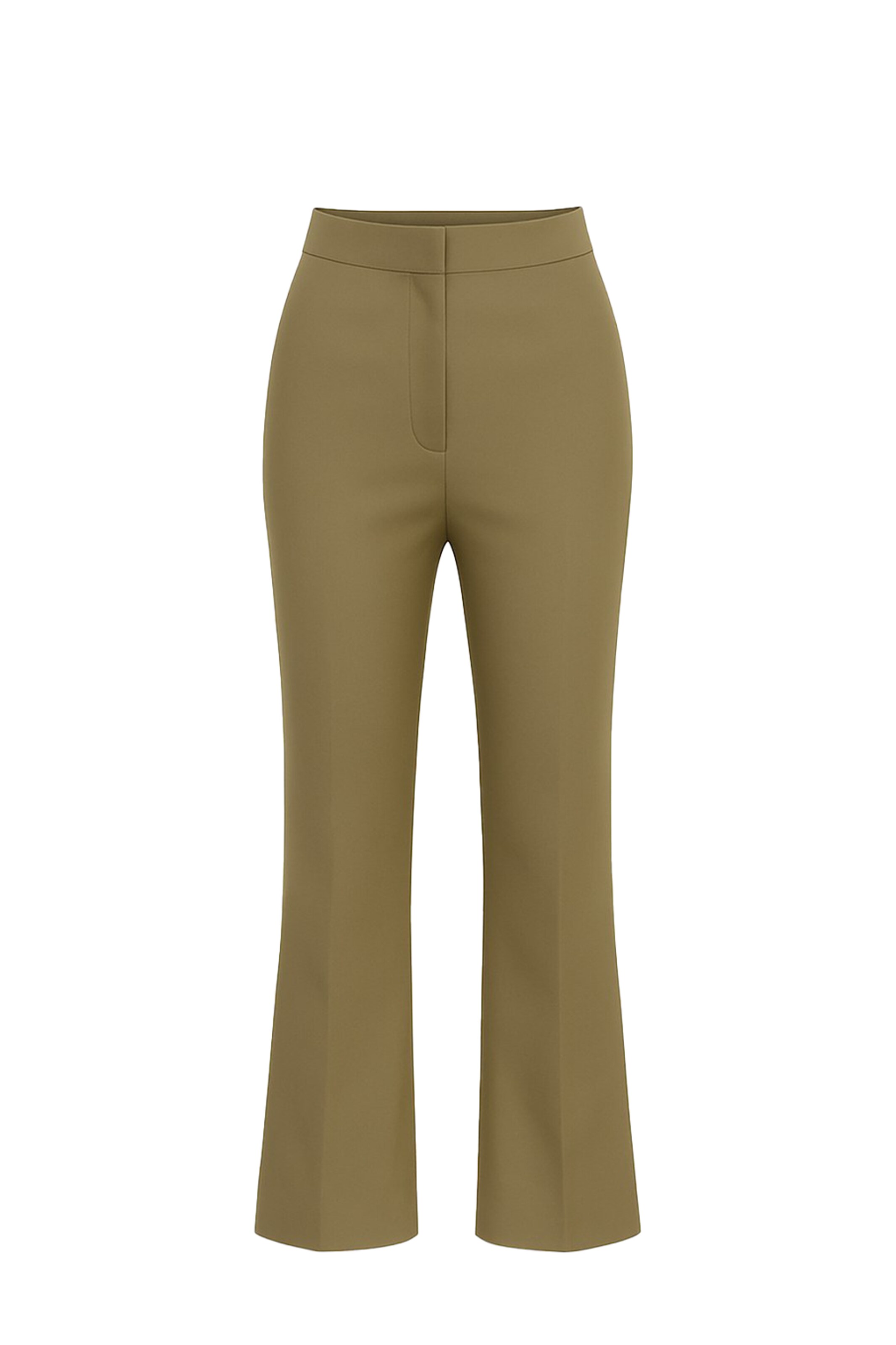 PCFG Flared Pantalon in Groen: voorkant